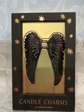 Anthropologie Black Wing Candle Charms. NWB
